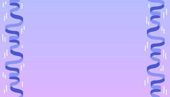 fond de confettis serpentine bleu abstrait. isolé sur bleu violet. illustration vectorielle de vacances. vecteur