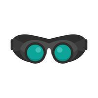 travailler protéger l'icône des lunettes, style plat vecteur