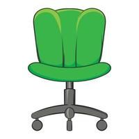 icône de chaise de bureau, style cartoon vecteur