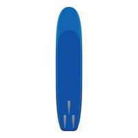 icône bleue de planche de surf, style cartoon vecteur