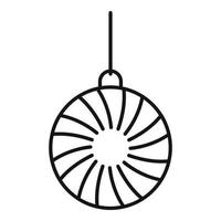 icône de pendule de relaxation, style de contour vecteur