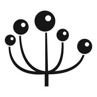 icône de plante d'échinacée, style simple vecteur