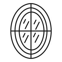 icône saphir, style de contour vecteur