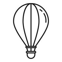 icône de ballon à air français, style de contour vecteur