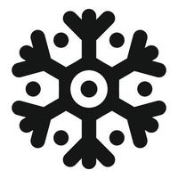 nouvelle icône de flocon de neige, style simple vecteur