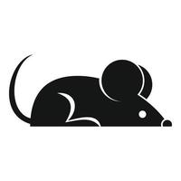 icône de rat domestique, style simple vecteur