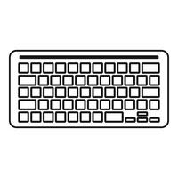 icône de clavier de programmation, style simple vecteur