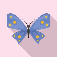 icône papillon monarque, style plat vecteur