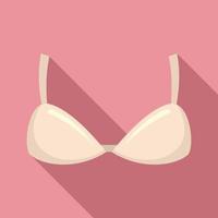 icône de soutien-gorge camisole, style plat vecteur