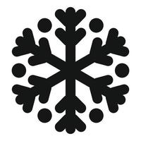 icône météo flocon de neige, style simple vecteur