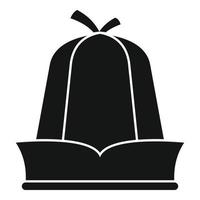 icône de couvre-chef de sauna, style simple vecteur
