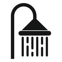 icône de douche sauna, style simple vecteur