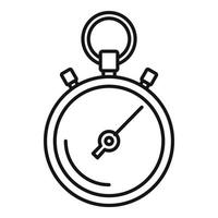 icône de réparation de chronomètre, style de contour vecteur
