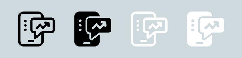 icône de perspicacité définie en noir et blanc. illustration vectorielle de signes commerciaux. vecteur