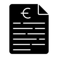 icône du design moderne du papier financier vecteur