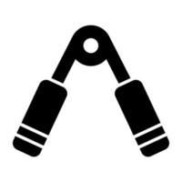 icône d'outil de sport médiéval, conception de glyphes de nunchucks vecteur
