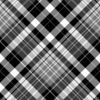 motif sans couture dans des couleurs noires, blanches et grises élégantes pour le plaid, le tissu, le textile, les vêtements, la nappe et d'autres choses. image vectorielle. 2 vecteur