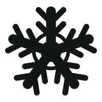 icône de flocon de neige froid, style simple vecteur