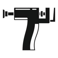 icône de pistolet perçant, style simple vecteur
