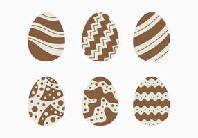 Chocolat décoratif Pâques Collection Egg vecteur
