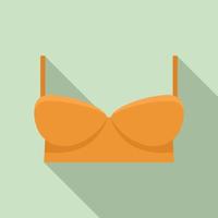 icône de soutien-gorge sexy, style plat vecteur