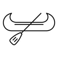 icône de gondole de venise, style de contour vecteur