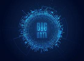 concept de big data vecteur