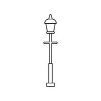 icône de lanterne, style de contour vecteur