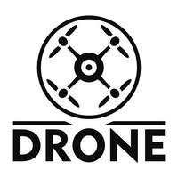 logo de drone, style simple vecteur