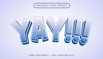 yay effet de texte 3d et effet de texte modifiable vecteur