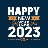 conception de t-shirt bonne année 2023 vecteur