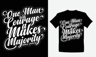 conception de tshirt de motivation ou conception de typographie vecteur