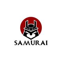 vecteur de logo samouraï ronin