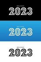collection de fond de conception moderne bonne année 2023. vingt vingt trois vecteur de conception