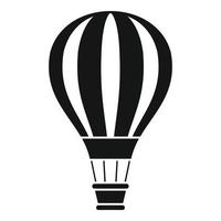 icône de montgolfière de transport, style simple vecteur