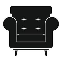 icône de fauteuil, style simple vecteur