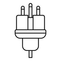 icône de fil électrique, style de contour vecteur