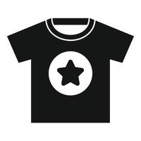 icône de tshirt publicitaire, style simple vecteur