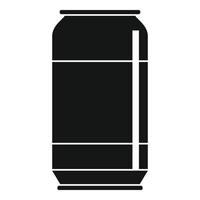icône de boîte de soda cool, style simple vecteur