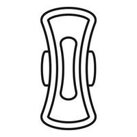 icône de tampon femme, style de contour vecteur