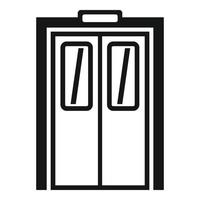 icône d'ascenseur, style simple vecteur