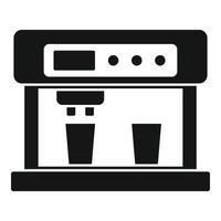 icône de machine à café latte, style simple vecteur