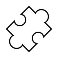 illustration vectorielle de l'icône de puzzle vecteur