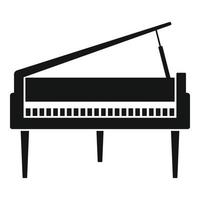 icône de piano à queue, style simple vecteur