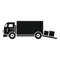 icône de camion entrepôt, style simple vecteur