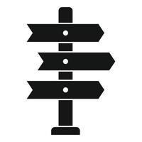 icône de tour de direction, style simple vecteur