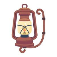une icône 2d de lanterne personnalisable vecteur