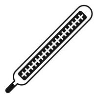 icône de thermomètre médical, style simple vecteur