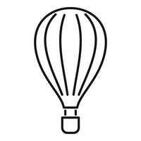 icône de ballon à air amusant, style de contour vecteur