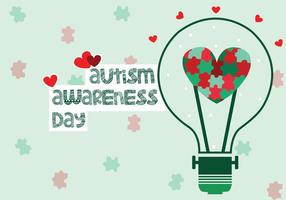 Journée de sensibilisation à l'autisme vecteur